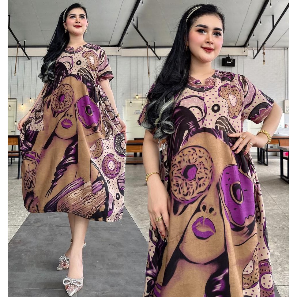 Home Dress Chibi Cibi Busui Daster Resleting Saku Tali Samping Pinggang Motif Karakter Cantik Lucu Kekinian Pilih Warna Motif Viral Terbaru 2023 Daily Dres Harian Rayon Nyaman Populer Pekalongan Batik Modern  Batik Sulmit