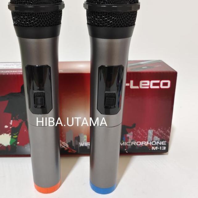 ➽ MICROPHONE PROFESIONAL WIRELESS MIC DOUBLE FLECO M-13 /MIC FLECO WIRELESS DOUBLE/MIC KARAOKE/MIC W