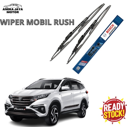 Wiper Kaca Mobil Hybrid Premium 1 Set Mobil RUSH