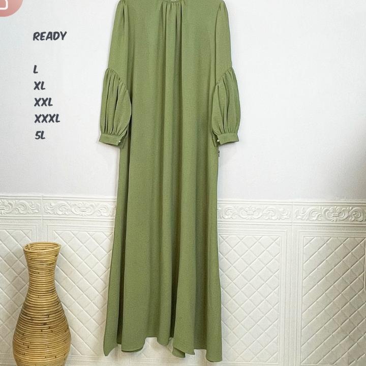 ♧ GAMIS ARUNA POLOS CRINKEL JUMBO UP TO LD 140 BAHAN HALUS LD 140 ✈