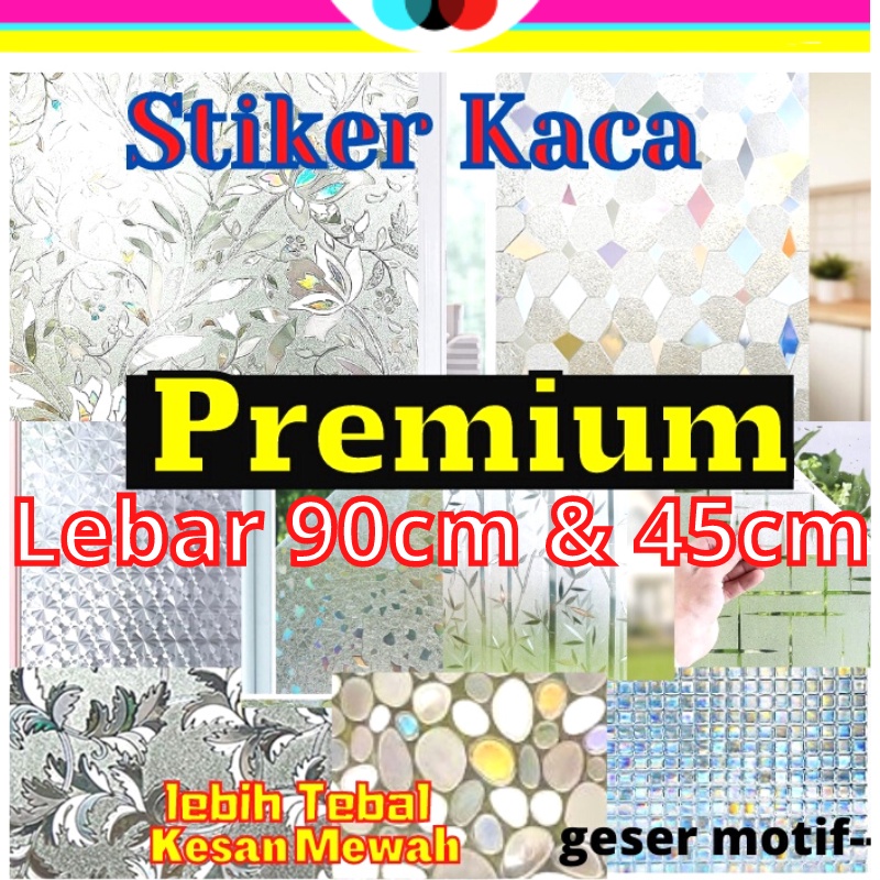 STICKER STIKER KACA SUNBLAST SETIKER WALLPAPER PINTU JENDELA KACA BUAT KAMAR MANDI DEKORASI DECOR DE