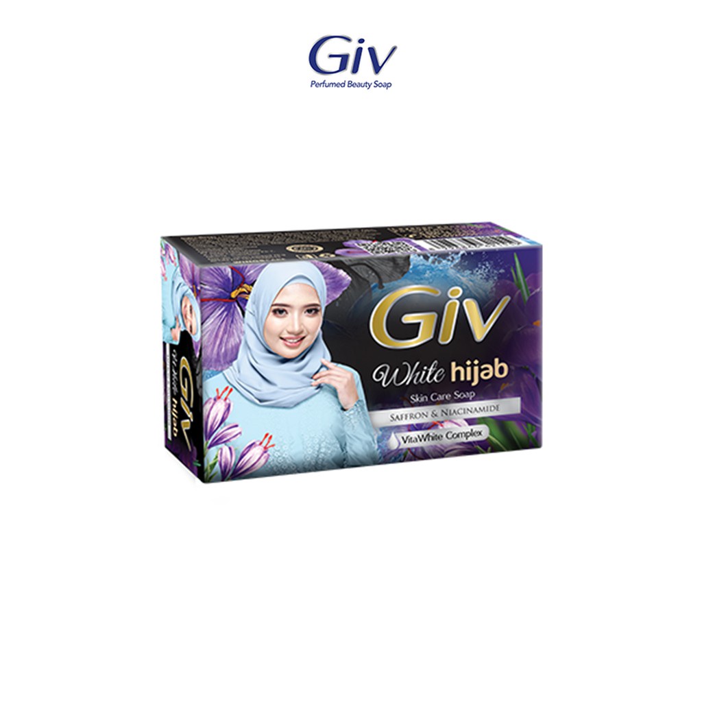 Giv White Hijab Sabun Mandi Batang Saffron & Niacinamide 72 gr Image 3
