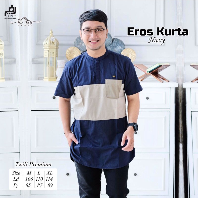 EROS / ABYAN KURTA ORI LEAFY By HI SIS HOUSE | Kurta Twill Premium