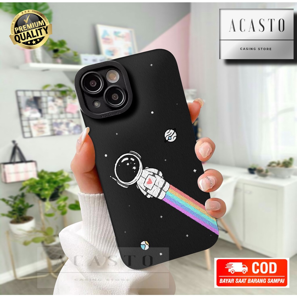 ACASTO SOFTCASE PROCAMERA XIAOMI REDMI S2/ MI A2/ MI A2 LITE/ MI A1 motif astronot theme 004 custom 