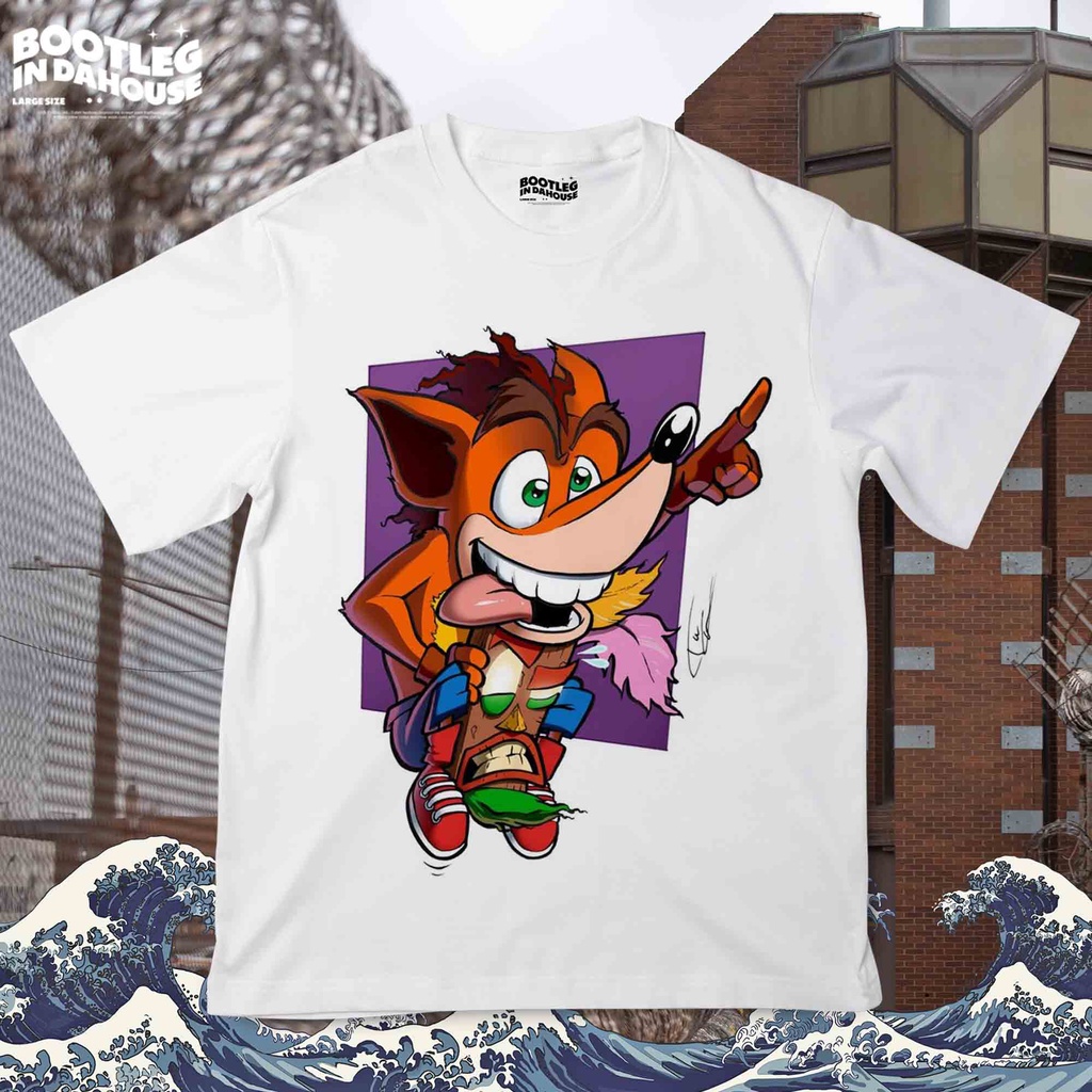 CRASH BANDICOOT  Oversize T-shirt / Kaos Oversize CRASH BANDICOOT