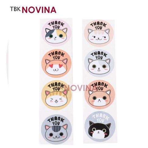 [KODE CAT] STIKER ANAK CAT / STIKER KUCING LABE SEGEL 2.5cm