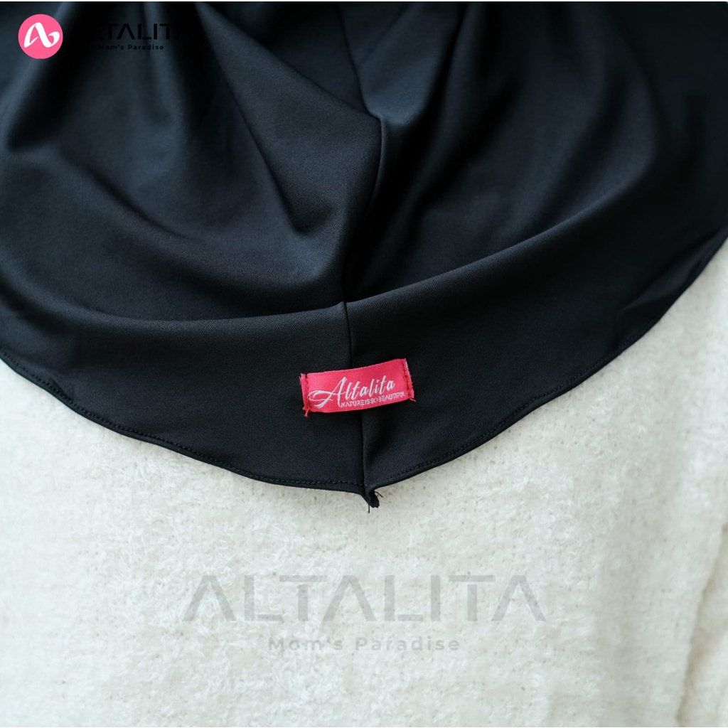 Altalita - Kerudung Bergo Tali Nyta Non Pet Jilbab Instan Tali Non Pad Bahan Jersey Premium Cocok Untuk Olahraga Volly Futsal Senam dan Sehari-Hari