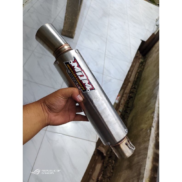 silencer knalpot MDM Muffler Cha inlet 50/51 (saringan bor) engker second like new