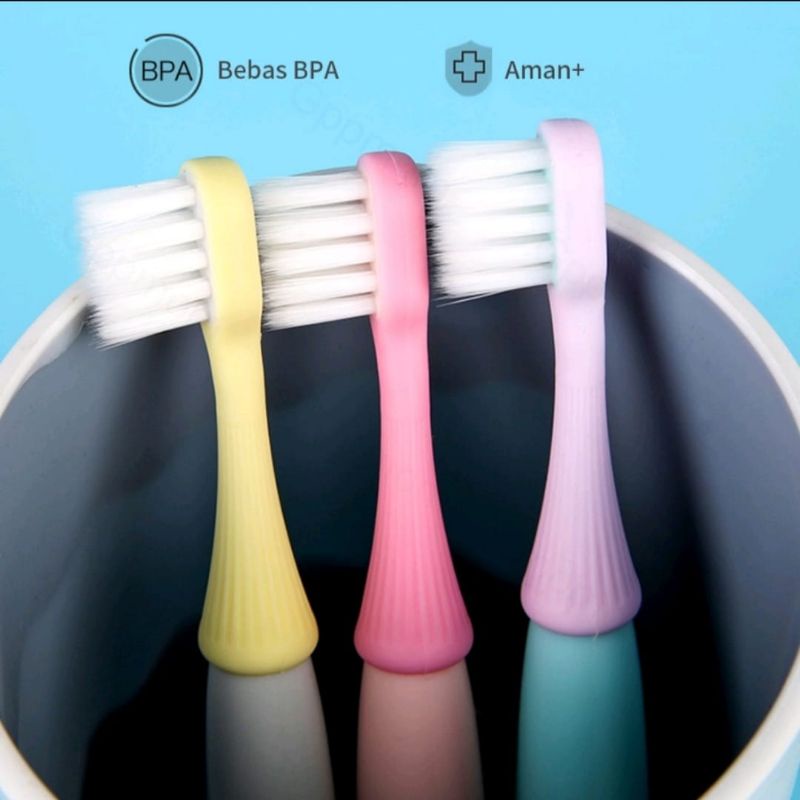 Sikat Gigi Bayi dan anak, Kids Toothbrush isi 3pcs