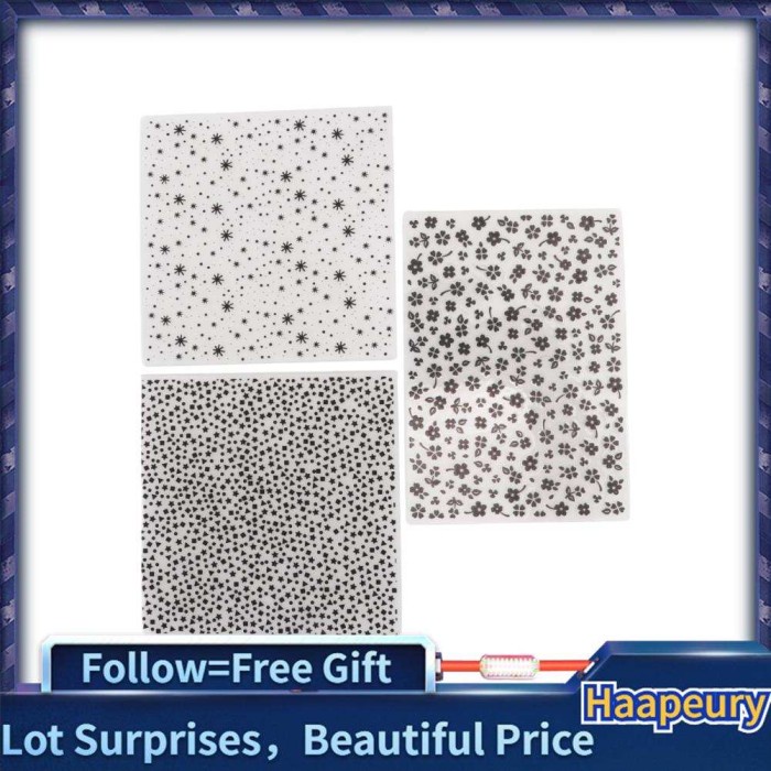 

Terlaris Haap 3 Pcs Cetakan Em Aneka Motif Untuk Dekorasi Scrapbookkartu Diy Bs