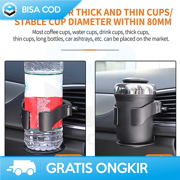 TEMPAT BOTOL AIR MINUM AC MOBIL DRINK CUP HOLDER DASHBOARD AIR VENT