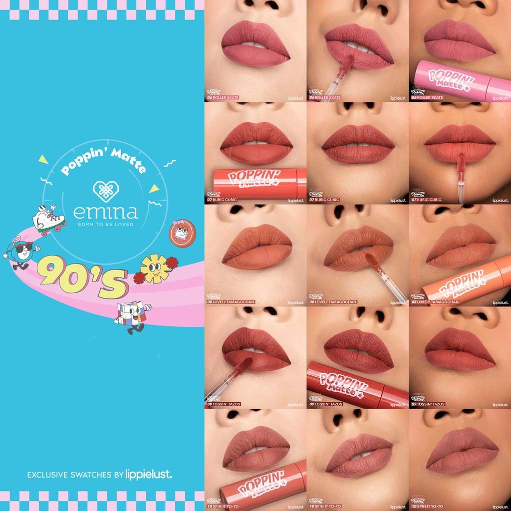 [LONG LASTING | BPOM] Emina Poppin Matte - Lip Cream_Cerianti