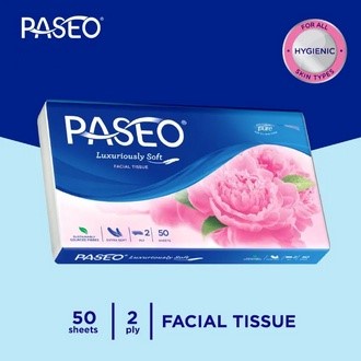 PASEO Luxuriously Soft Facial Tissue Travel Pack 2Ply 50S