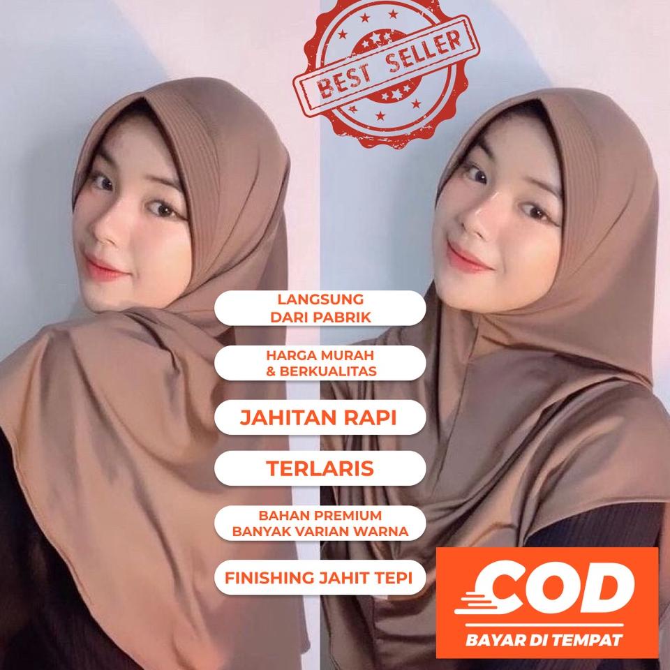 TERPOPULER B88 Bergo Hamidah Premium (ORI)/Jilbab Bergo Hamidah/Kerudung Bergo と