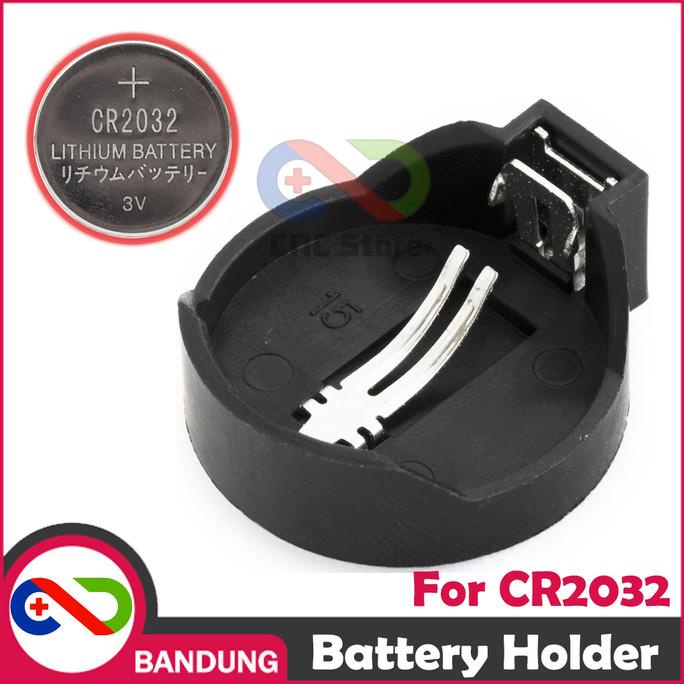 [CNC] SOCKET SOKET TEMPAT HOLDER CASE BATTERY BATERAI KANCING CR2032 cncst00 Kualitas Baik