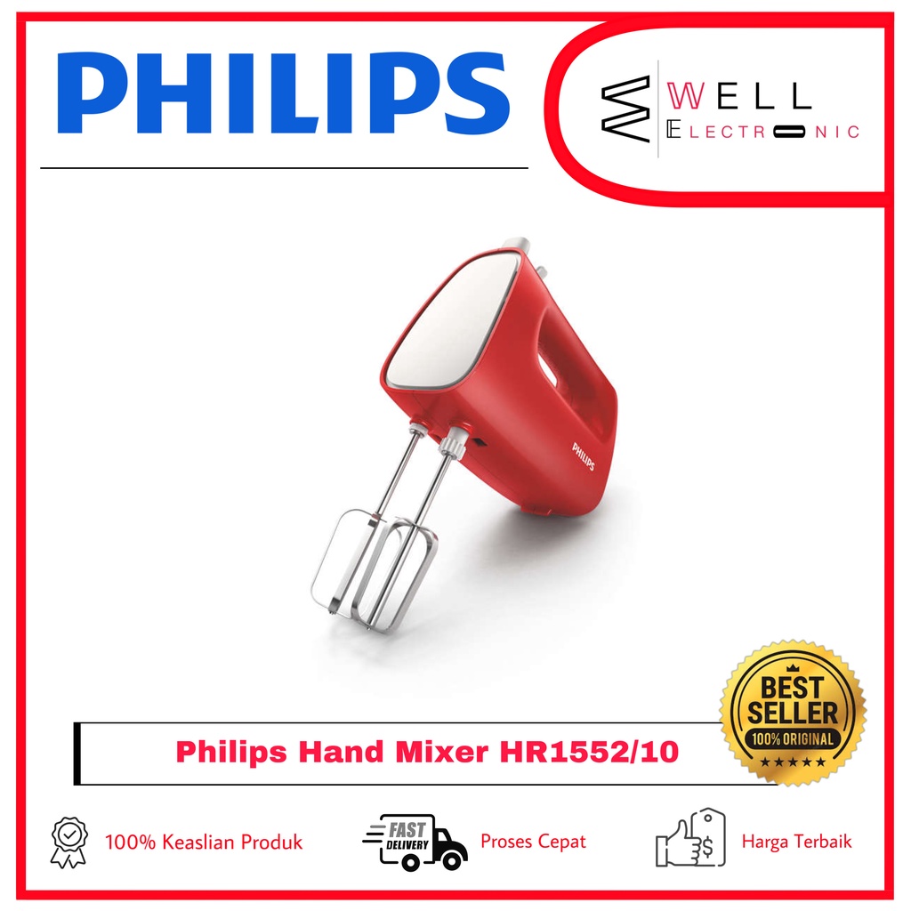 PHILIPS HR1552/10 HR1552/40 HR1552/50 Daily Collection Hand Mixer HR 1552