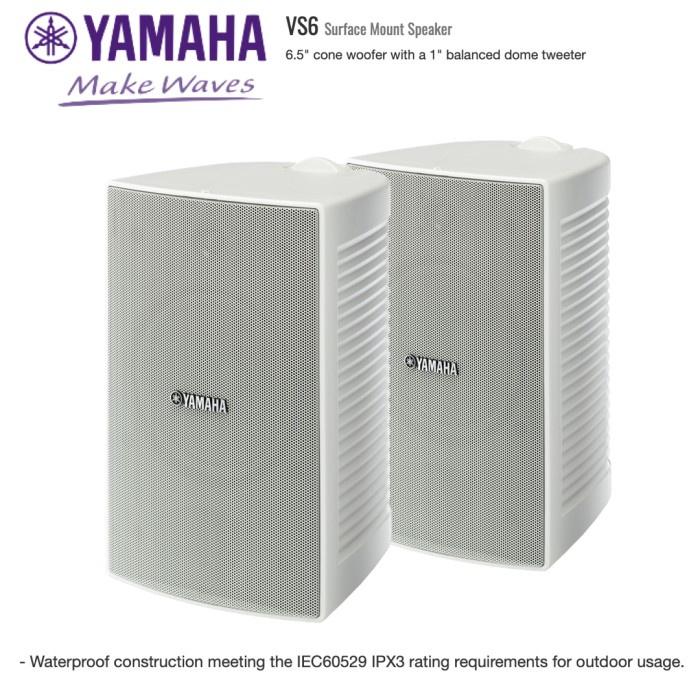Speaker Yamaha Vs6 Vs 6 Vs-6 Passive Compact Surface Mount Speaker