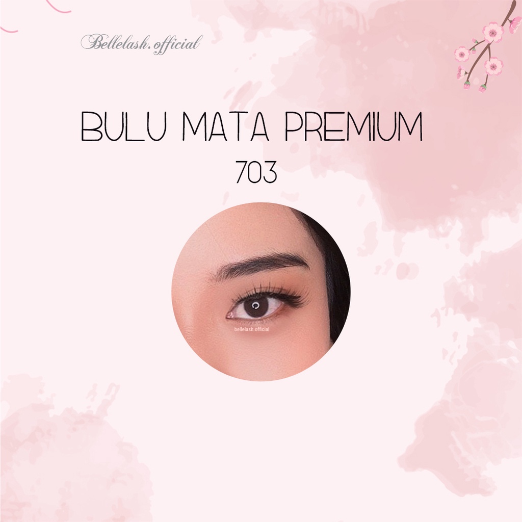 703 Bulu Mata Palsu Handmade Natural False Eyelash Eye Lashes Premium Series