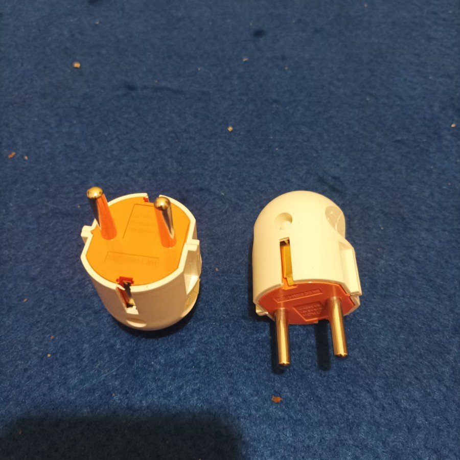 STEKER COLOKAN KABEL LISTRIK ASLI KUNINGAN SNI TAHAN PANAS