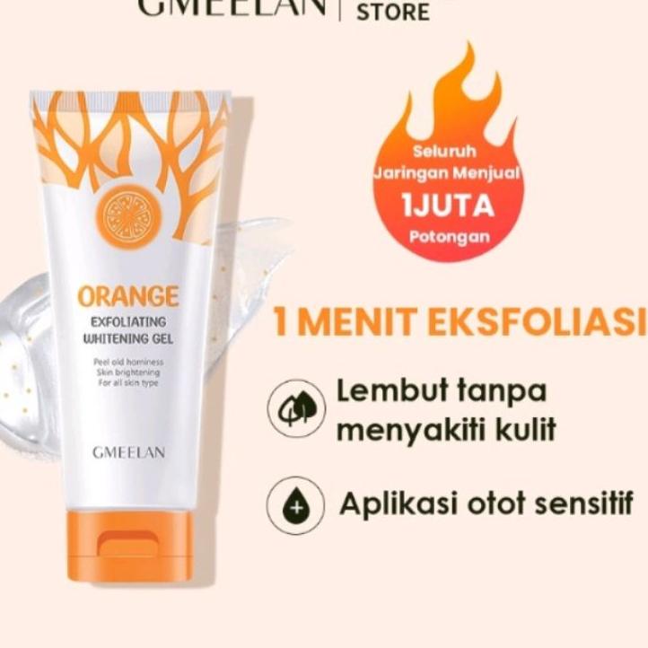 Id Uu1U5 GMEELAN ORANGE EXFOLIATING GEL FACE MENGEKSFOLIASI WAJAH MEMBERSIHKAN KOMEDO