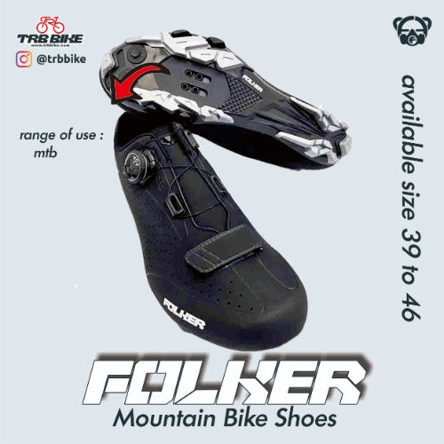 Sepatu Sepeda FOLKER MTB shoes Folker not tiebao sidi avelio giro