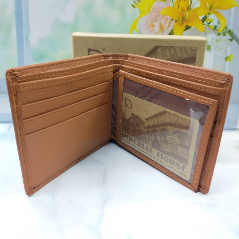 Dompet kulit pria IMPERIAL HORSE plat logo