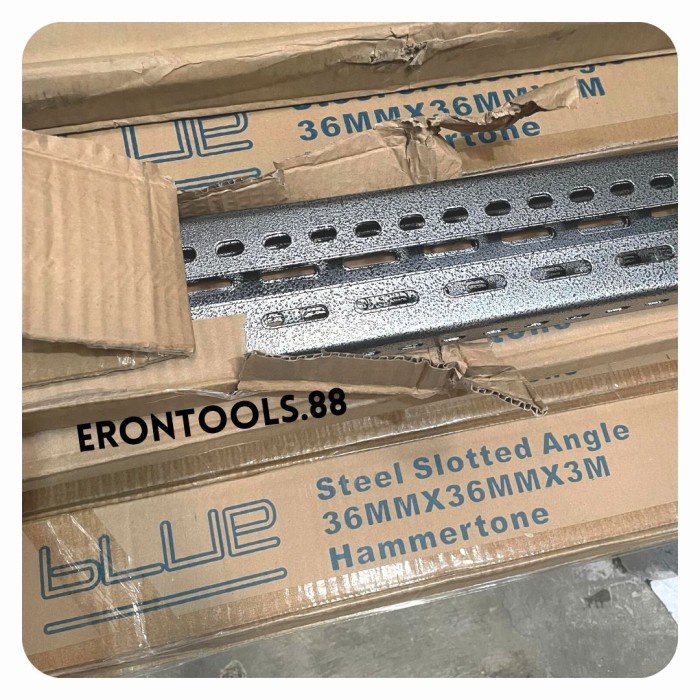 RAK BESI SIKU LOBANG HAMMERTONE 3M / SIKU LUBANG / STEEL SLOTTED / DUS