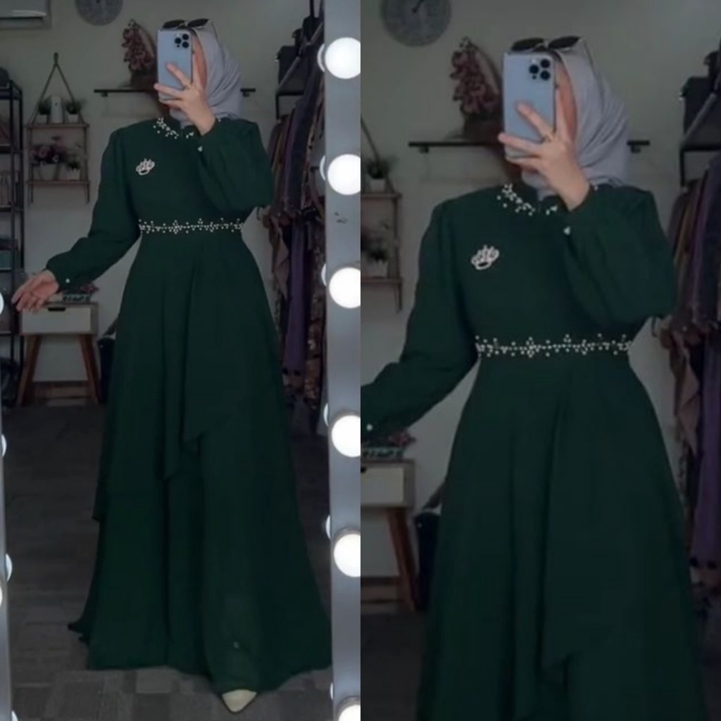 SEREN DRESS Gamis muslimah jumbo xxxl ld 110cm polos ceruty baby doll gamis polos jumbo ld 110cm gamis ceruty remaja dress pesta gamis kondangan terbaru dress ceruty gamis busui grosir drss ceruty lebaran terbaru konveksi dress ceruty baby doll