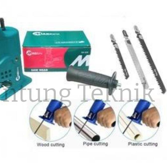 ▼ Adaptor Bor Reciprocating Jigsaw Drill Gergaji Kayu ➲