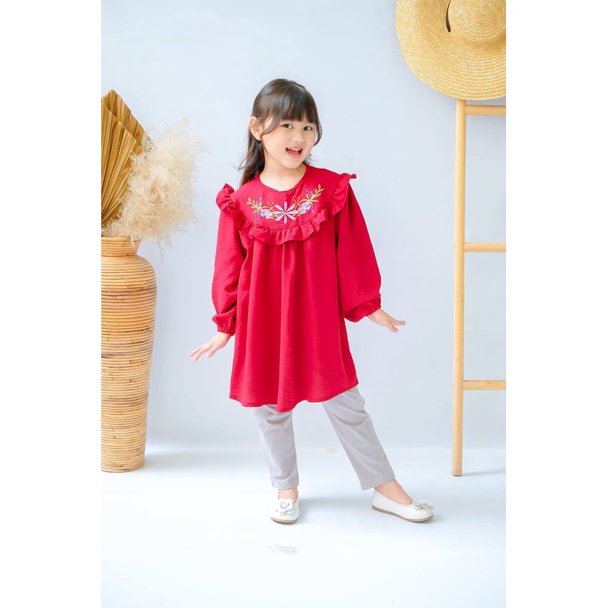 Setelan anak cewek Blouse Roses by Moodykids