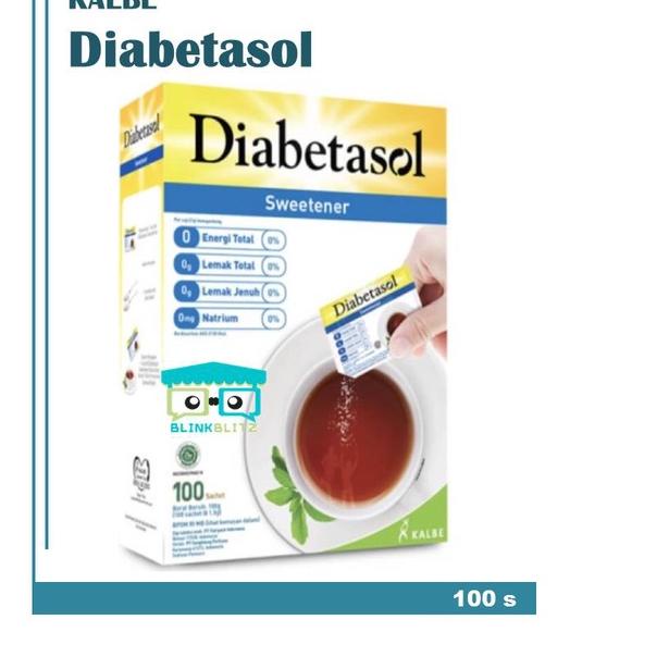 

♩ Diabetasol Sweetener Box Isi 100 Gula Diet Sachet Keto ❆