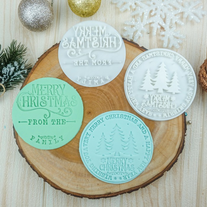 Terlaris Korean Cake Stamp Embosser Christmas