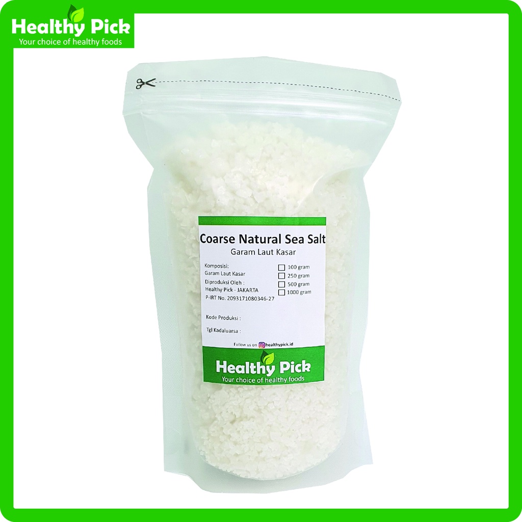 

Organic Natural Sea Salt Coarse Garam Laut Organik Natural Kasar 100gr