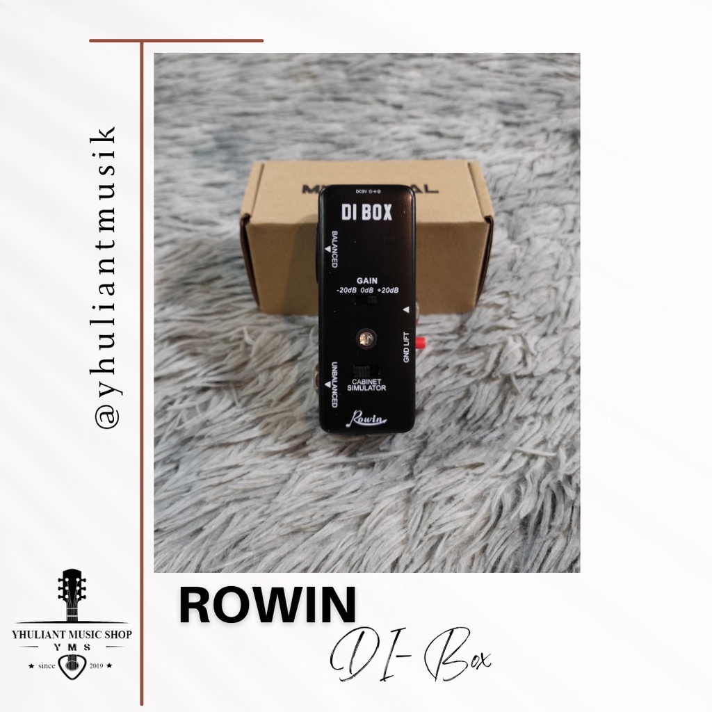 Rowin LEF331 DI Box Plus Cabsim Micro Pedal effect
