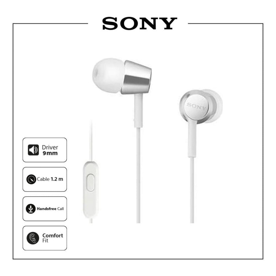 SONY MDR-EX155AP Bass Earphone / Headset - MDREX155AP EX-155AP EX155