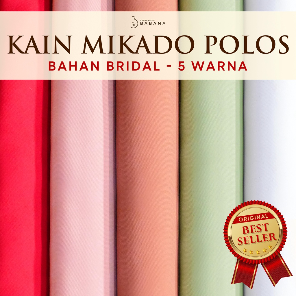 Kain Bahan Inner Gown Polos Warna