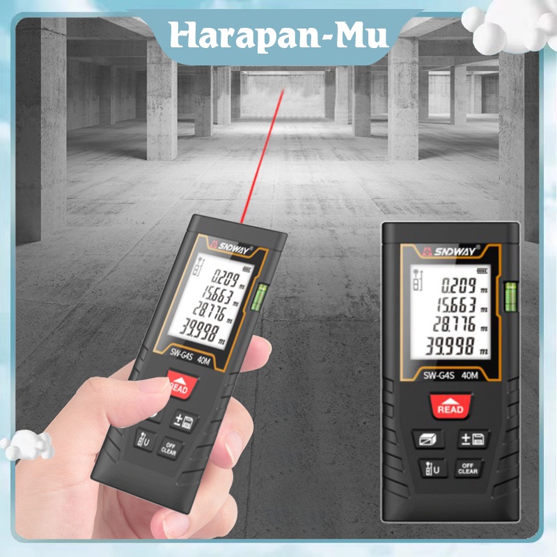Laser Meteran Digital 40m Meteran Laser Alat Ukur Meteran Laser Meteran Infrared Laser