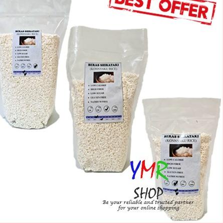 

✺ Beras Shirataki Sirataki Konnyaku Shiratake Rice Halal Diet Keto 150Gr / 250Gr / 500Gr / 1kg DEBM ♩