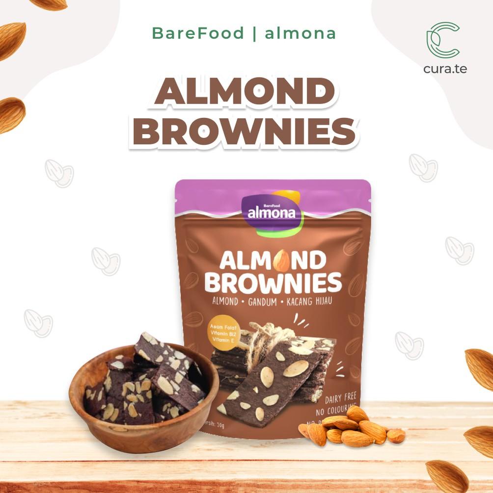 

10.10 MALL BAREFOOD ALMONA ALMOND COOKIES BROWNIES 50GR | SNACK SEHAT CEMILAN DIET GANDUM KACANG HIJAU