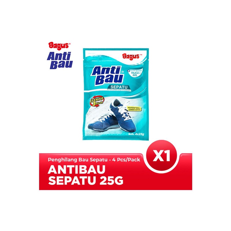 Bagus Anti Bau Sepatu/ Active Carbon Shoes Deodorizer 4x25 gr