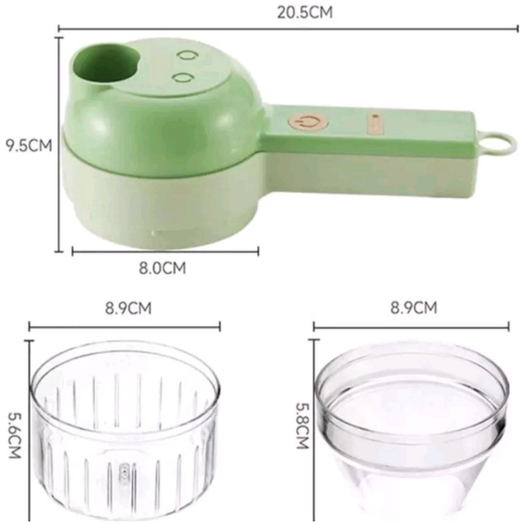 FOOD CHOPPER LOW CARBON / CHOPPER MIXER 4 IN 1 LISTRIK BLENDER MINI