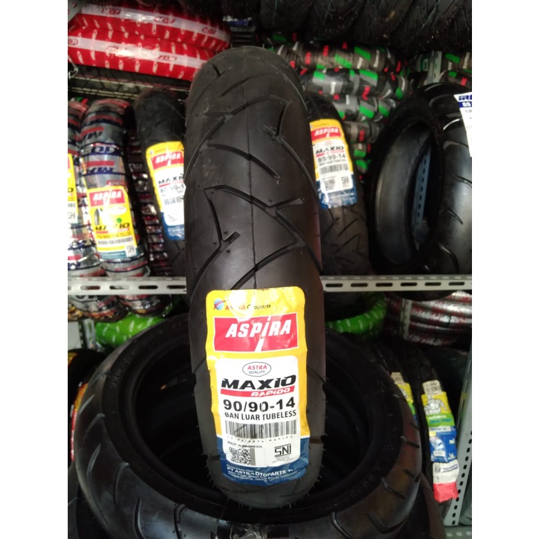 Ban Aspira Maxio Rapido ring 14 dan 17  Original Gratis Pentil untuk motor metic dan bebek