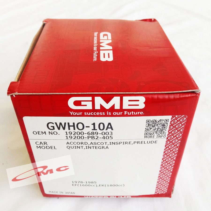 Water Pump Pompa Air Honda Accord 79-82 GMB GWHO-10A