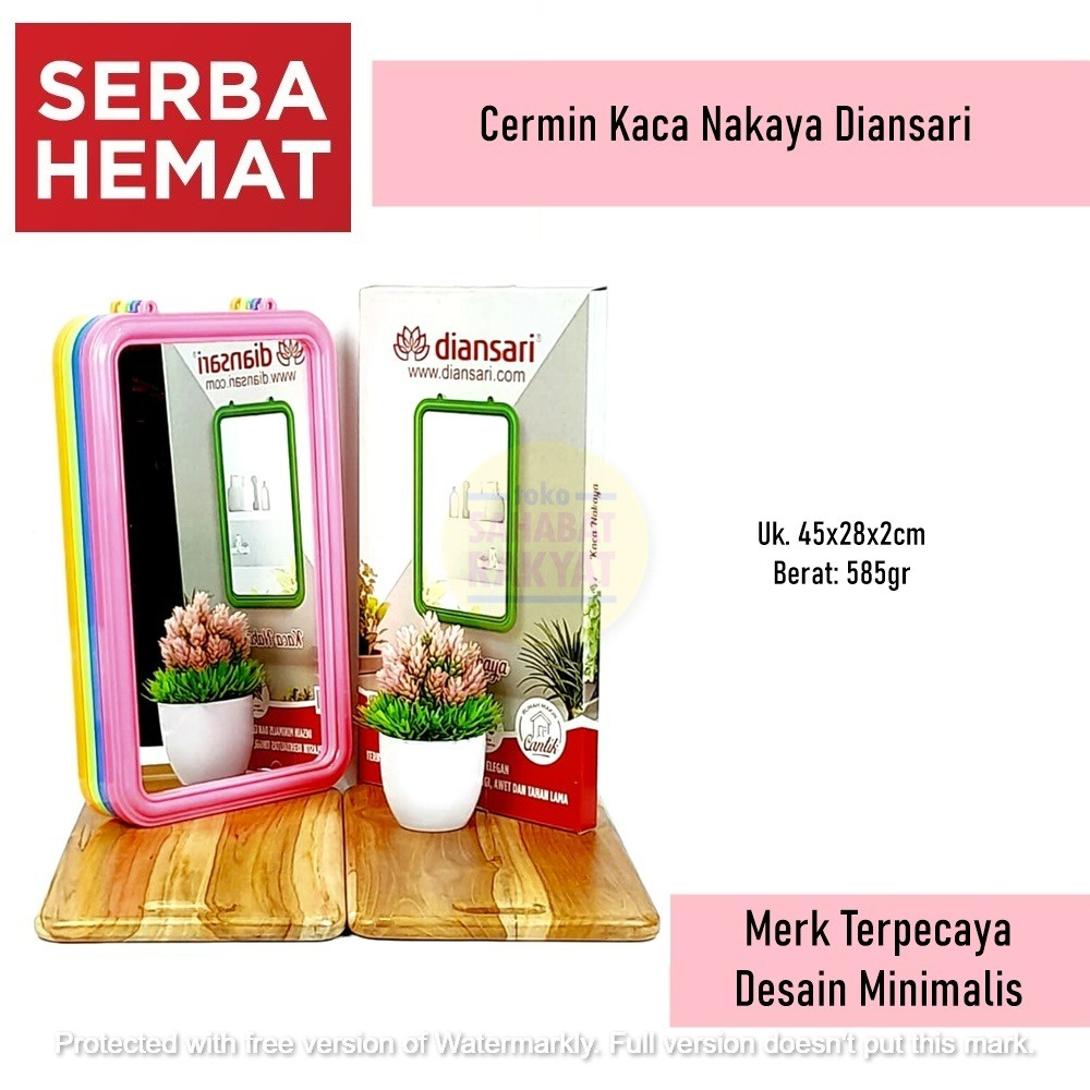 Cermin Kaca/Cermin Kamar Mandi Nakaya Diansari