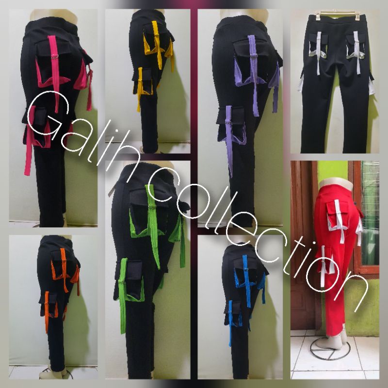 celana senam+cargo wanita+pdl wanita