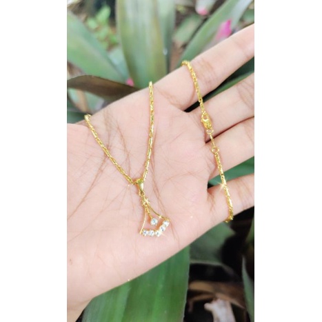 Kalung Bambu Emas Muda