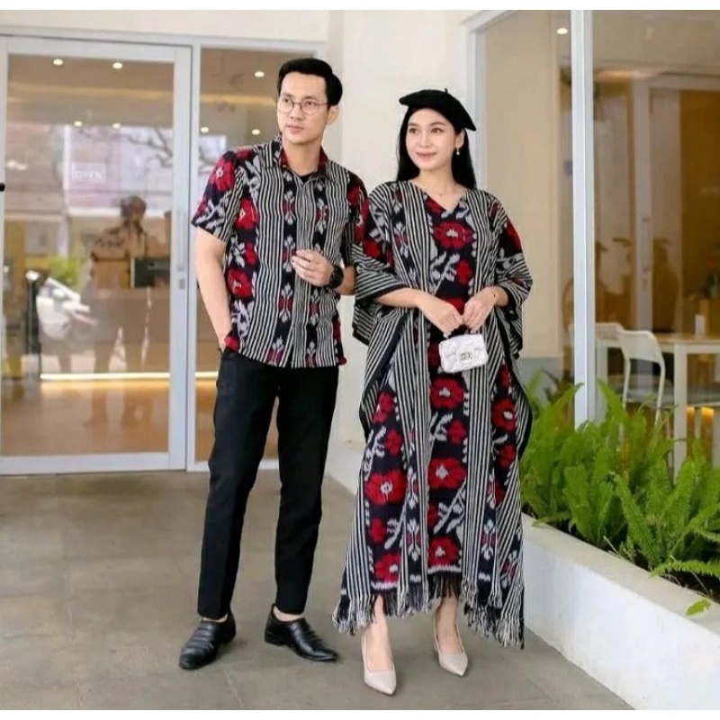 Set Couple Tenun | Baju Couple Tenun | Baju Kondangan