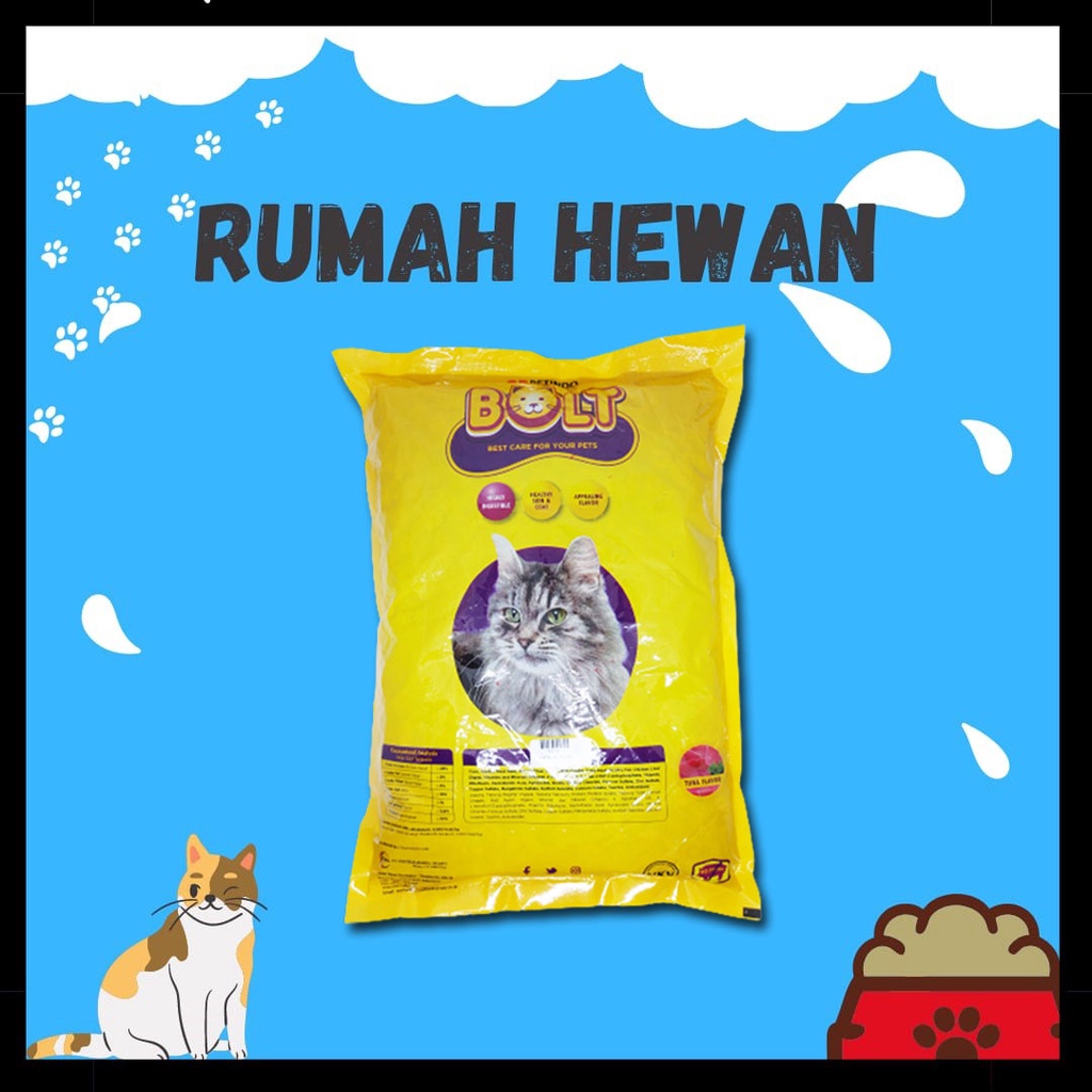 Makanan Kucing Bolt Tuna Repack Bentuk Ikan Donat Salmon 900GR