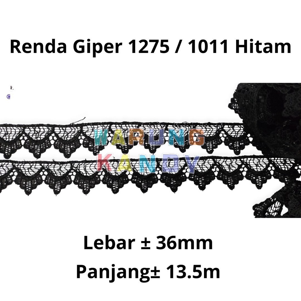 Renda Giper 1275 / 1011 36mm Hitam