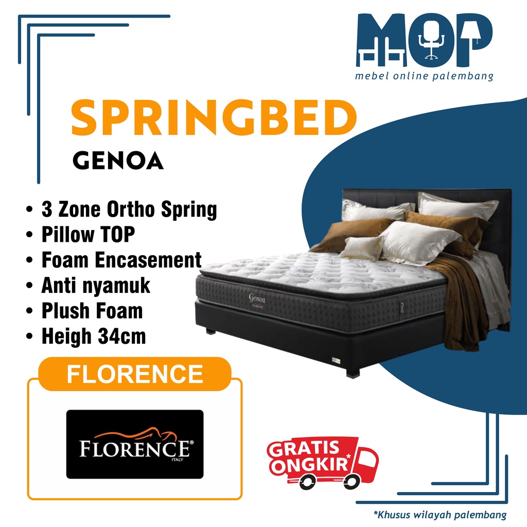 Florence Springbed Genoa Kasur Matras Florence Genoa Ortho Spring